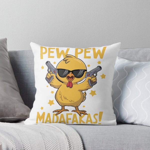Item preview, Pew Pew Funny Chicken madafakas designed and sold by Spill & Signal.