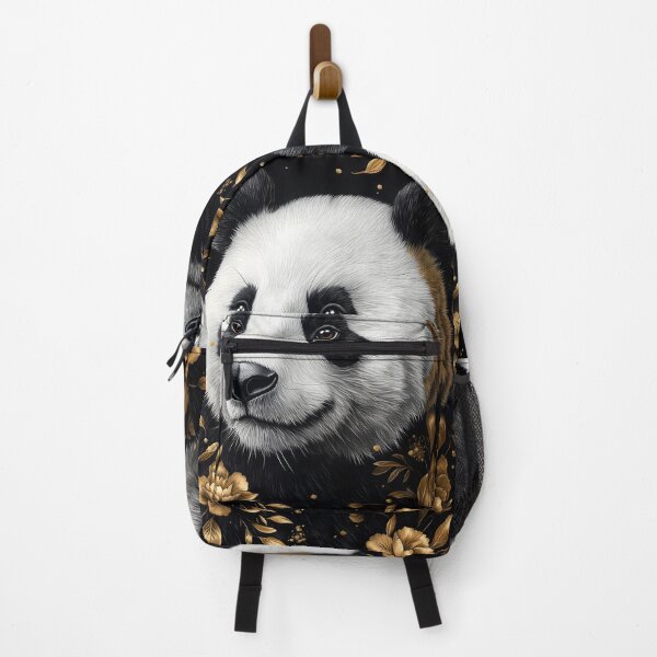 Item preview, Portrait Animal Gentle Panda Surrounded By Golden Leaves In Dreamlike Serenity designed and sold by Conveentre.