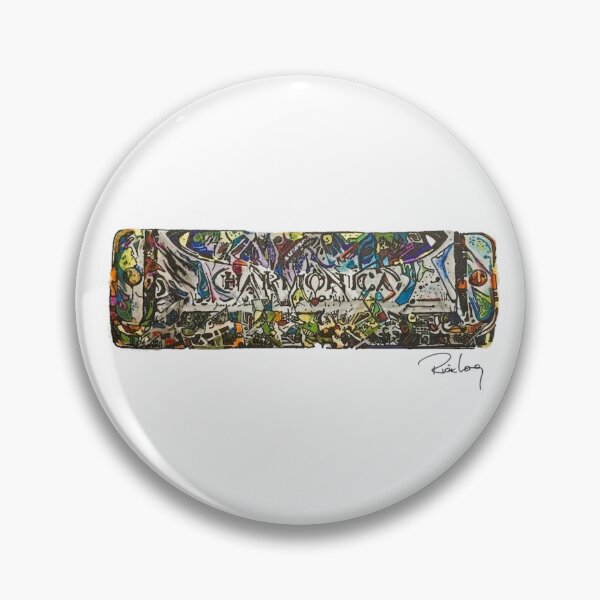 Item preview, John’s Harp – Watercolor Tribute Featuring a Harmonica designed and sold by RickLongArt.
