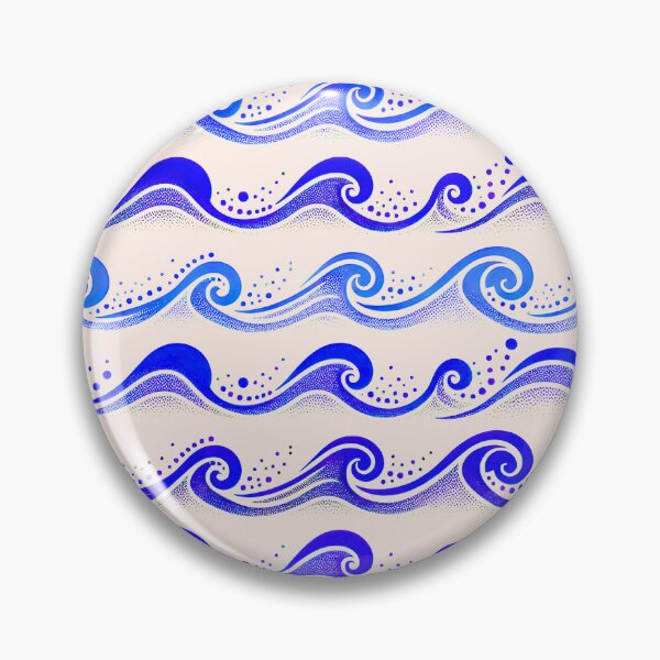 Item preview, Waves Cobalt Blue designed and sold by SilverPegasus.