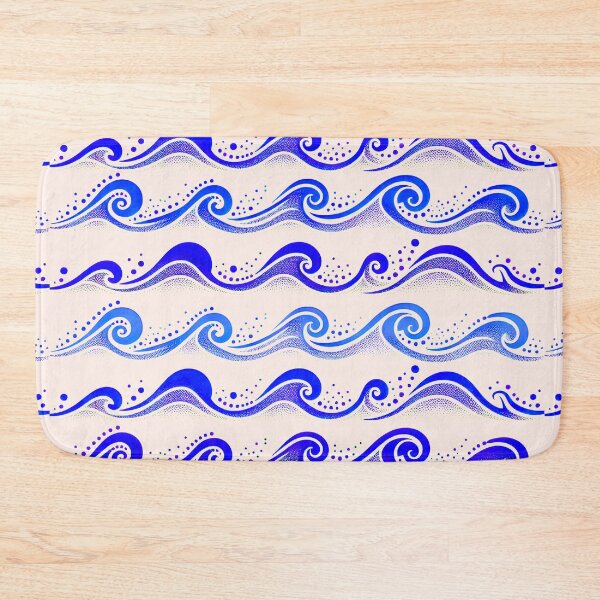 Item preview, Waves Cobalt Blue designed and sold by SilverPegasus.