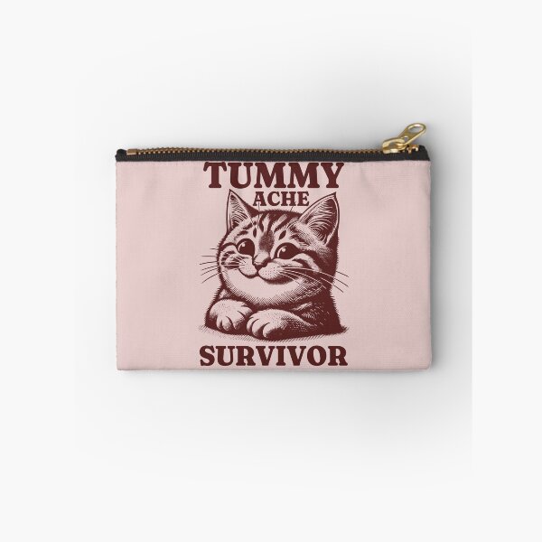 Item preview, Tummy Ache Survivor Cute Cat designed and sold by KLArtzStore.