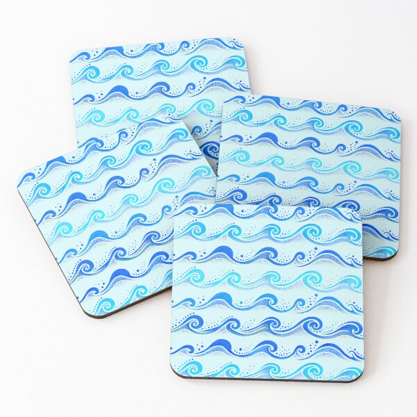 Item preview, Waves Light Blue designed and sold by SilverPegasus.