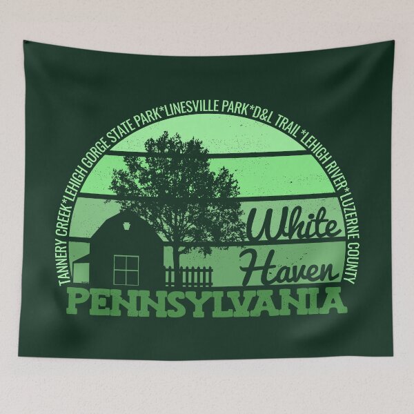 Item preview, White Haven Pennsylvania Sunset Retro Vintage Local Pride Logo designed and sold by CRHPOD20.