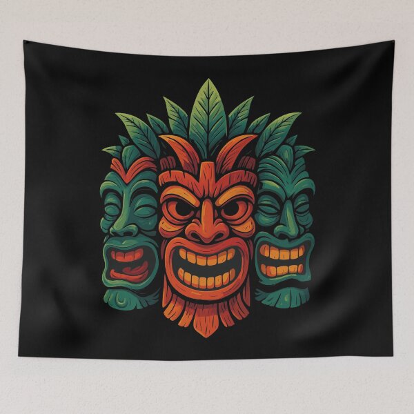 Item preview, Three Tiki Masks designed and sold by VelvetRoom.