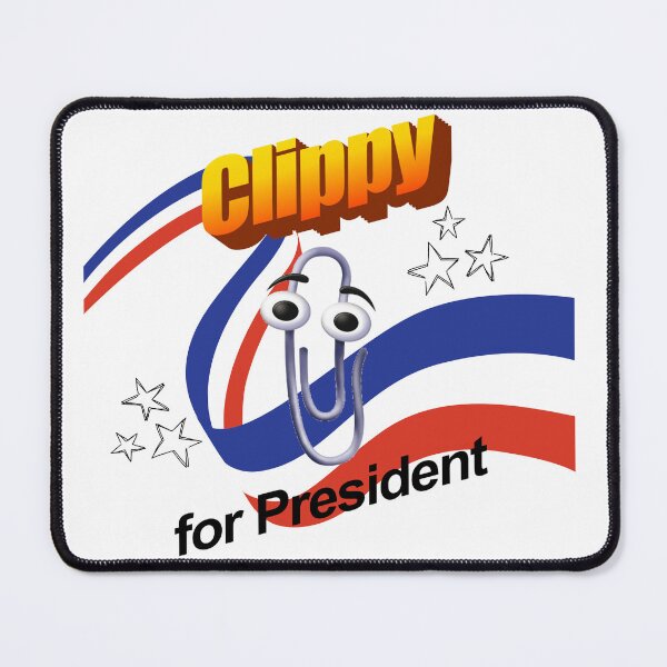 Item preview, Clippy for President WordArt Meme Poster designed and sold by TrashPandaCreative.