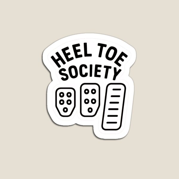 Item preview, Heel Toe Society – Manual Driving Club designed and sold by PosterFuel.
