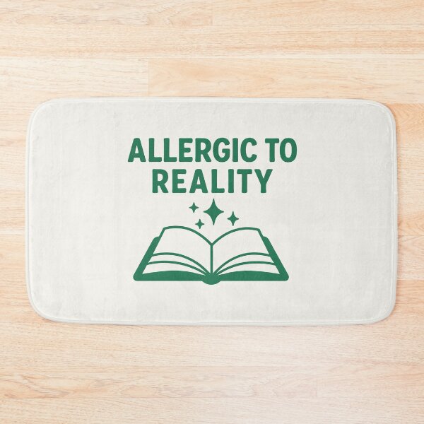 Item preview, Allergic to Reality – Book Lover Escapism Design designed and sold by Rocklights.