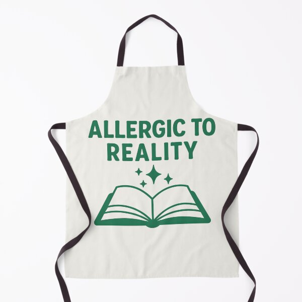 Item preview, Allergic to Reality – Book Lover Escapism Design designed and sold by Rocklights.