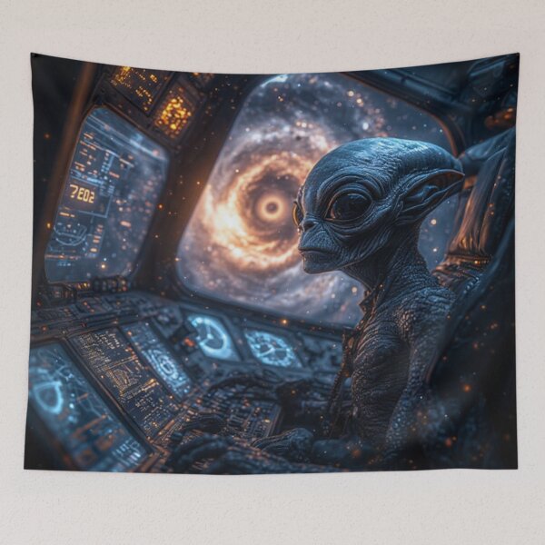 Item preview, ET Alien In Ufo  designed and sold by TheDarkWardrobe.