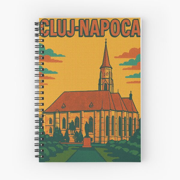 Item preview, Cluj-Napoca Retro Travel Poster | Vintage Pop Art Cityscape | Colorful Wall Art of Romania | Digital City Print | Eastern Europe Art Decor designed and sold by PaintedPixels01.