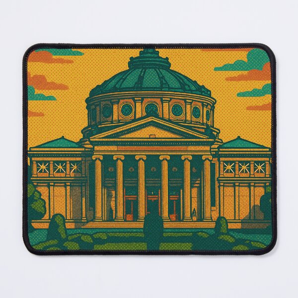 Item preview, Colorful Retro Pop Art Poster of Bucharest | Digital Wall Art | Vintage Romania Travel Print | Eastern European Cityscape Art | Bucharest Architecture Decor designed and sold by PaintedPixels01.