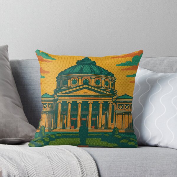 Item preview, Colorful Retro Pop Art Poster of Bucharest | Digital Wall Art | Vintage Romania Travel Print | Eastern European Cityscape Art | Bucharest Architecture Decor designed and sold by PaintedPixels01.