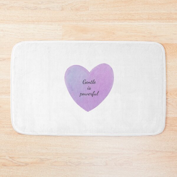 Item preview, Gentle Is Powerful – Watercolor Heart Quote designed and sold by Liv Solara.