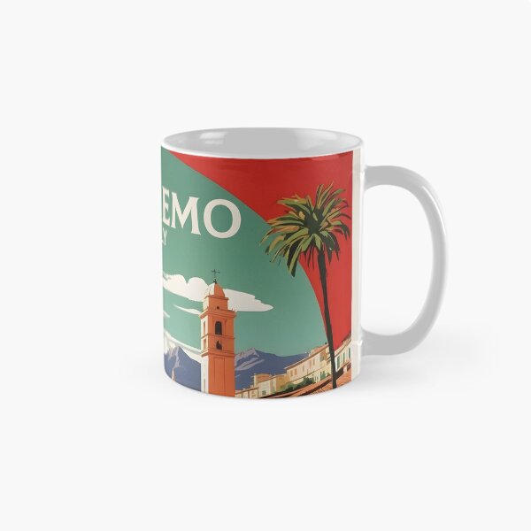 Item preview, San Remo Italy Vintage Poster Tourism  designed and sold by TravelersGems.
