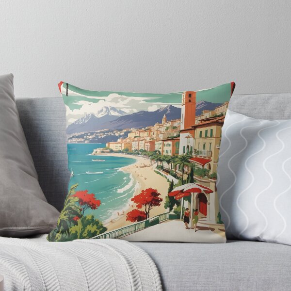 Item preview, San Remo Italy Vintage Poster Tourism  designed and sold by TravelersGems.