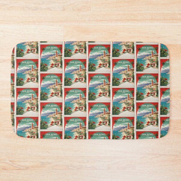 Item preview, San Remo Italy Vintage Poster Tourism  designed and sold by TravelersGems.