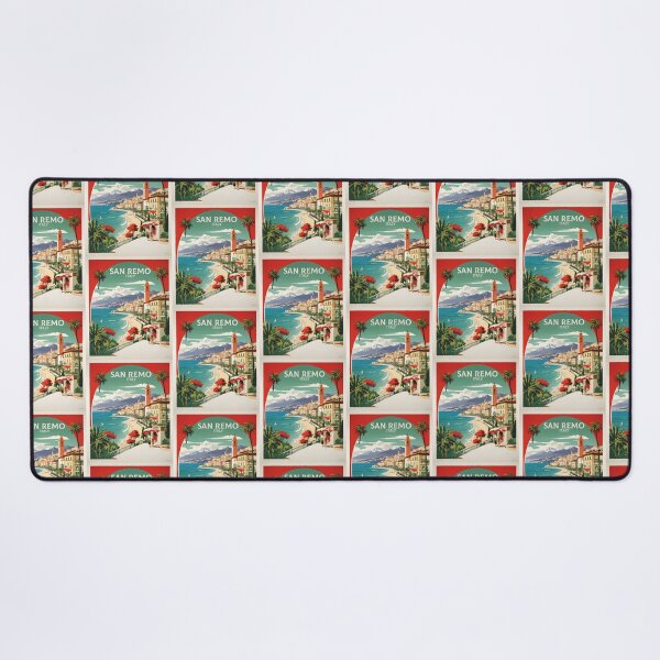 Item preview, San Remo Italy Vintage Poster Tourism  designed and sold by TravelersGems.