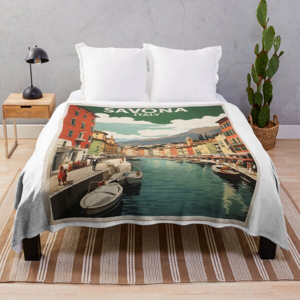 Item preview, Savona Italy Vintage Poster Tourism  designed and sold by TravelersGems.
