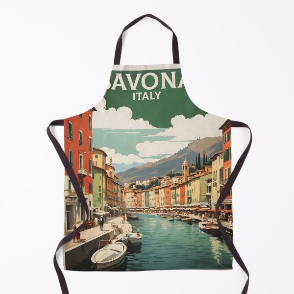 Item preview, Savona Italy Vintage Poster Tourism designed and sold by TravelersGems.