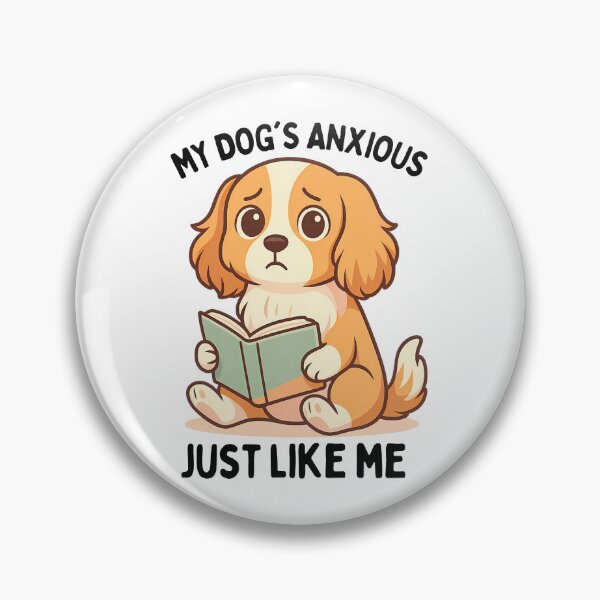 Item preview, My Dog Has Anxiety Just Like Me:  Funny Cavapoo Art designed and sold by elynne9.