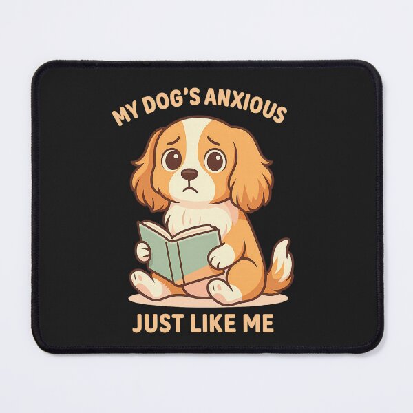 Item preview, My Dog Has Anxiety Just Like Me:  Funny Cavapoo Art designed and sold by elynne9.