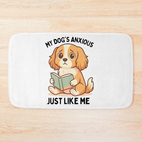 Item preview, My Dog Has Anxiety Just Like Me:  Funny Cavapoo Art designed and sold by elynne9.