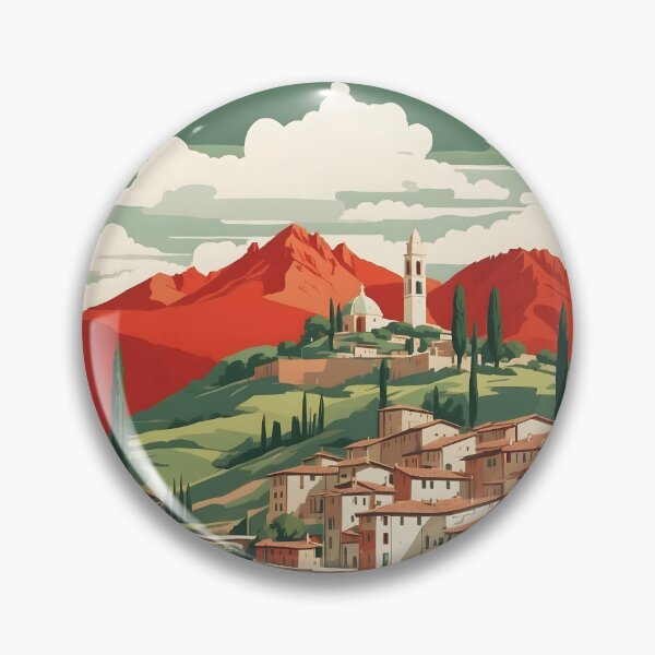 Item preview, Teramo Italy Vintage Poster Tourism  designed and sold by TravelersGems.