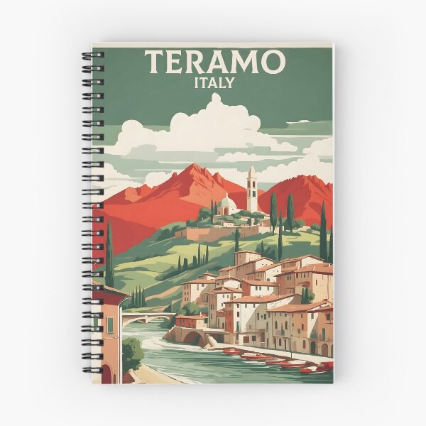 Item preview, Teramo Italy Vintage Poster Tourism  designed and sold by TravelersGems.