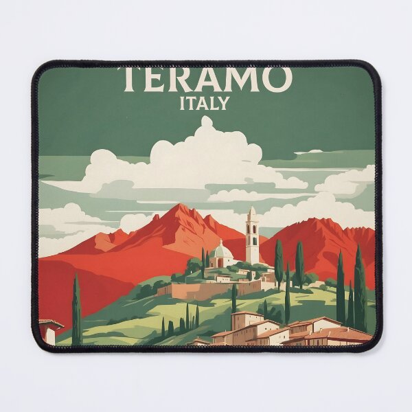 Item preview, Teramo Italy Vintage Poster Tourism  designed and sold by TravelersGems.