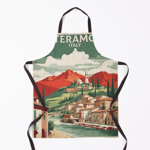 Item preview, Teramo Italy Vintage Poster Tourism designed and sold by TravelersGems.