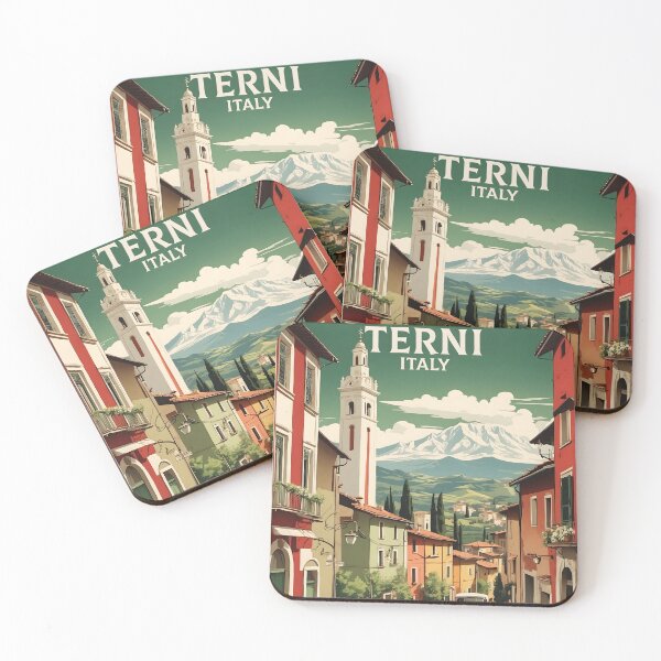 Aperçu de l'œuvre Affiche touristique vintage de Terni, Italie créée et vendue par TravelersGems.