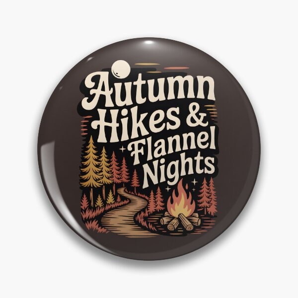 Item preview, Autumn Hikes & Flannel Nights - Outdoor Fall Adventure Design designed and sold by Jollys-ArtShop.