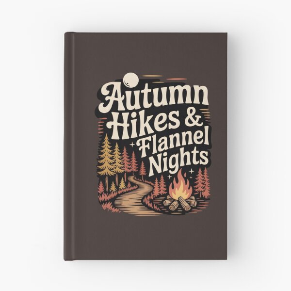 Item preview, Autumn Hikes & Flannel Nights - Outdoor Fall Adventure Design designed and sold by Jollys-ArtShop.