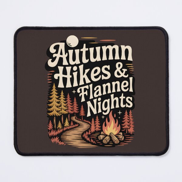 Item preview, Autumn Hikes & Flannel Nights - Outdoor Fall Adventure Design designed and sold by Jollys-ArtShop.