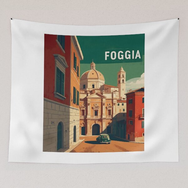 Item preview, Foggia Italy Vintage Poster Tourism 2 designed and sold by TravelersGems.