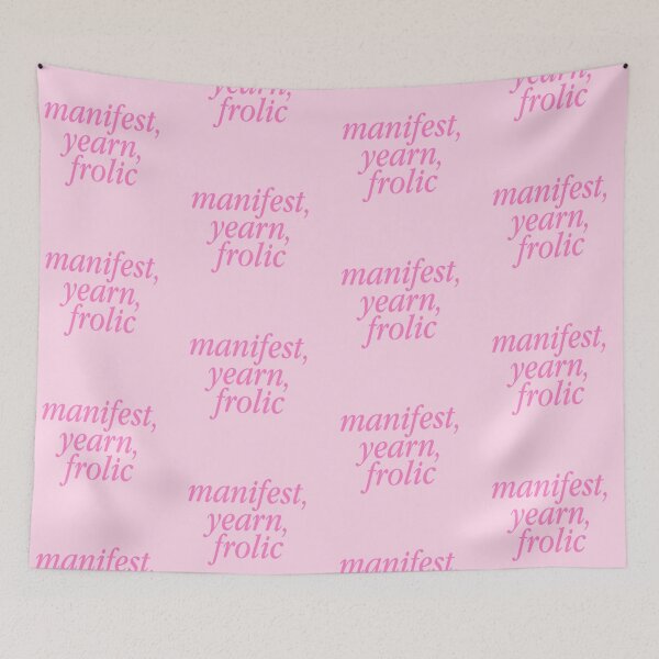 Item preview, Manifest, yearn, frolic cute text designed and sold by OkiDokiDesign.