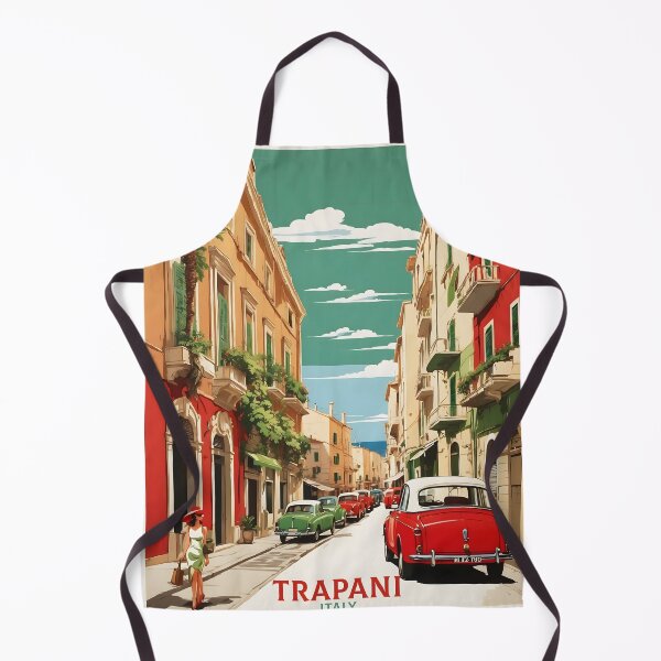 Item preview, Trapani Italy Vintage Poster Tourism designed and sold by TravelersGems.
