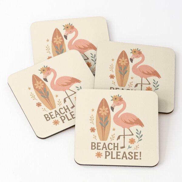 Item preview, Beach please summer flamingo  designed and sold by FatBirdie.