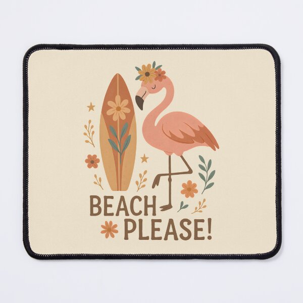 Item preview, Beach please summer flamingo  designed and sold by FatBirdie.
