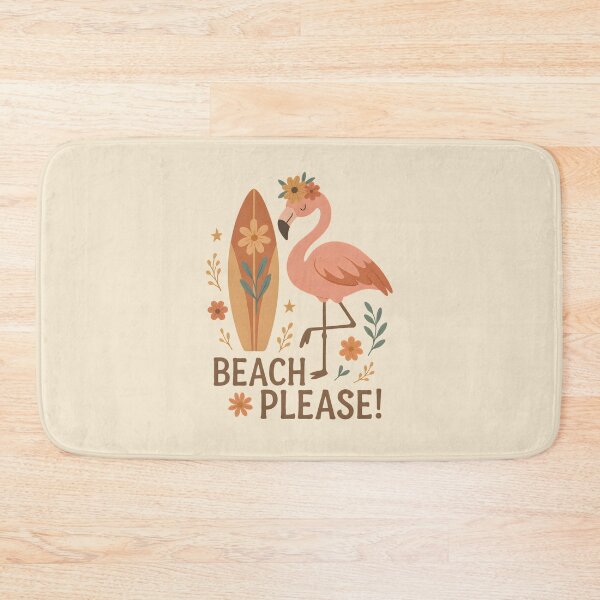 Item preview, Beach please summer flamingo  designed and sold by FatBirdie.
