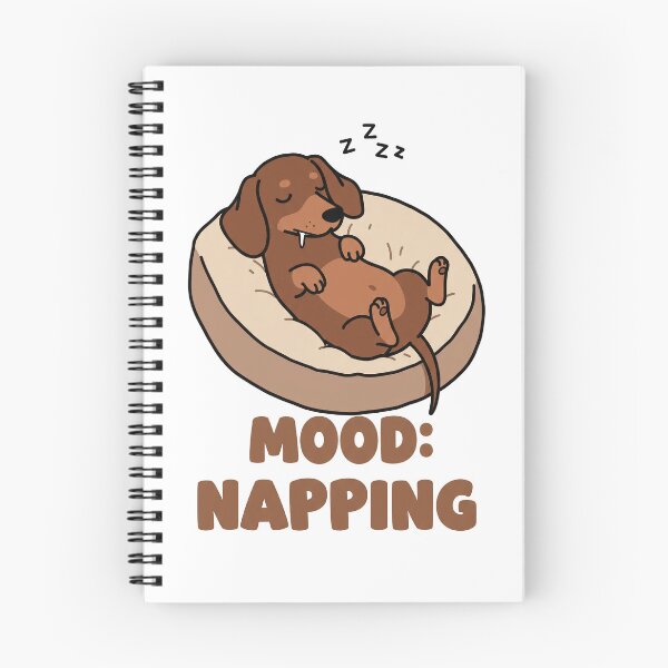 Item preview, Mood Napping Dachshund – Funny Sleepy Sausage Dog Design designed and sold by FunnyDach.