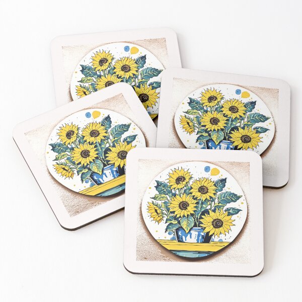 Item preview, Vase of Sunflowers #4 designed and sold by Helios Be. Lavsh.
