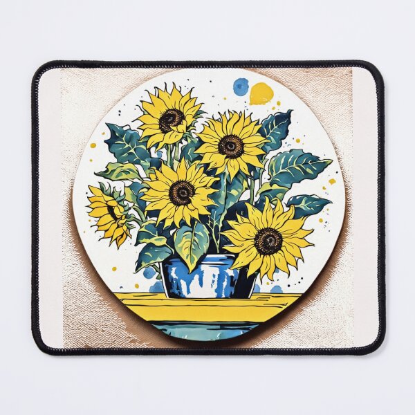 Item preview, Vase of Sunflowers #4 designed and sold by Helios Be. Lavsh.