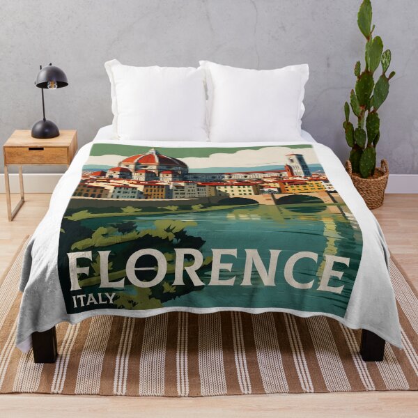 Item preview, Florence Italy Vintage Poster Tourism designed and sold by TravelersGems.