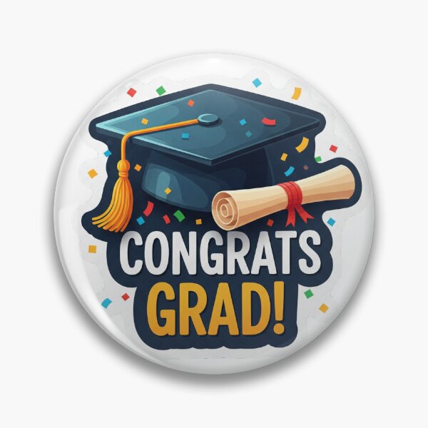 Item preview, Graduation sticker "Congrats Grad!" designed and sold by Salomee's art.