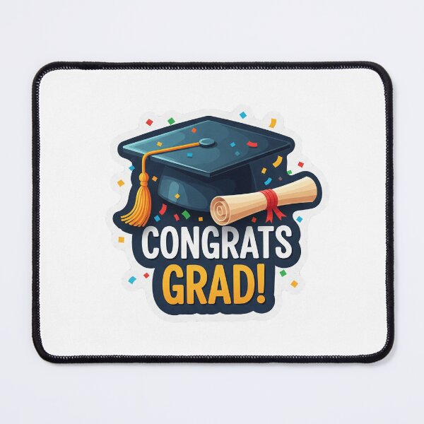 Item preview, Graduation sticker "Congrats Grad!" designed and sold by Salomee's art.