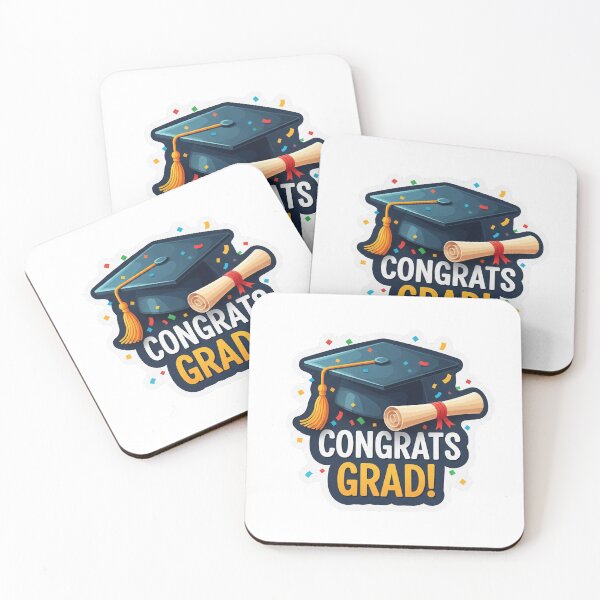 Item preview, Graduation sticker "Congrats Grad!" designed and sold by Salomee's art.