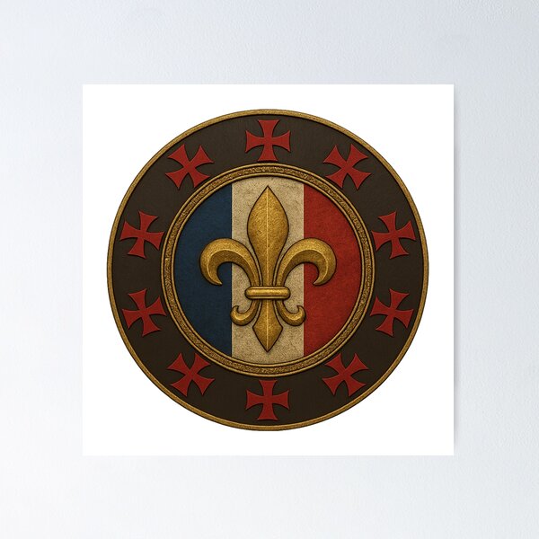 Aperçu de l'œuvre Fleur de lys, symbole français créée et vendue par historyandmore.