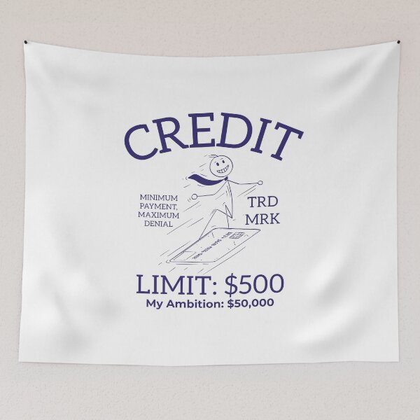 Item preview, Credit limit: 500 dollars, my ambition: 50,000 dollars designed and sold by Peerless-Prime.